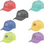 AH1145 Heathered Jersey Cap With Embroidered Custom Imprint